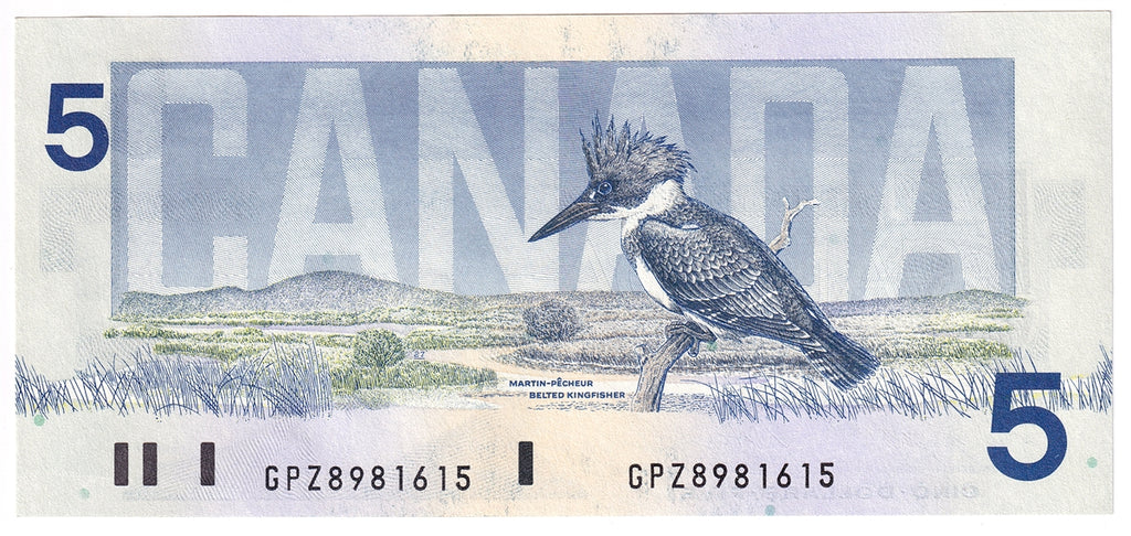 BC-56e 1986 Canada $5 Knight-Dodge, GPZ, UNC