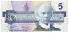 BC-56e 1986 Canada $5 Knight-Dodge, GPZ, UNC