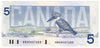 BC-56e 1986 Canada $5 Knight-Dodge, HNA, CUNC