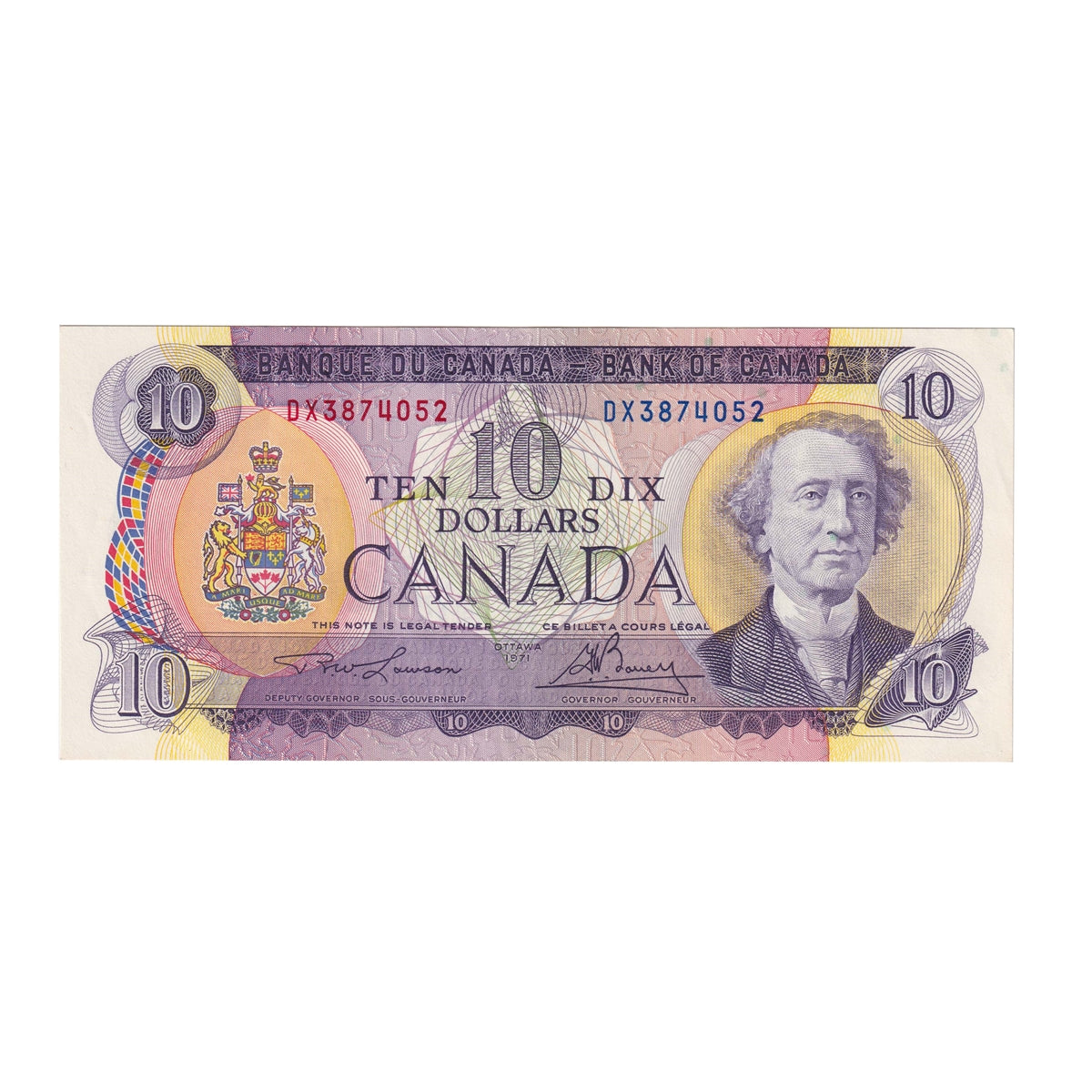BC-49c 1971 Canada $10 Lawson-Bouey, DX, Extra Fine (EF40)