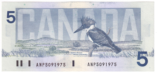 BC-56e-i 1986 Canada $5 Knight-Dodge, ANP, UNC
