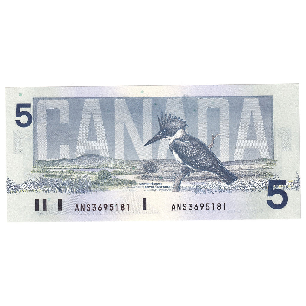 BC-56e-i 1986 Canada $5 Knight-Dodge, ANS, Gem Uncirculated (GUNC65)