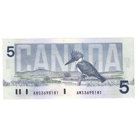 BC-56e-i 1986 Canada $5 Knight-Dodge, ANS, Gem Uncirculated (GUNC65)
