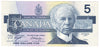 BC-56e-i 1986 Canada $5 Knight-Dodge, ANT, CUNC
