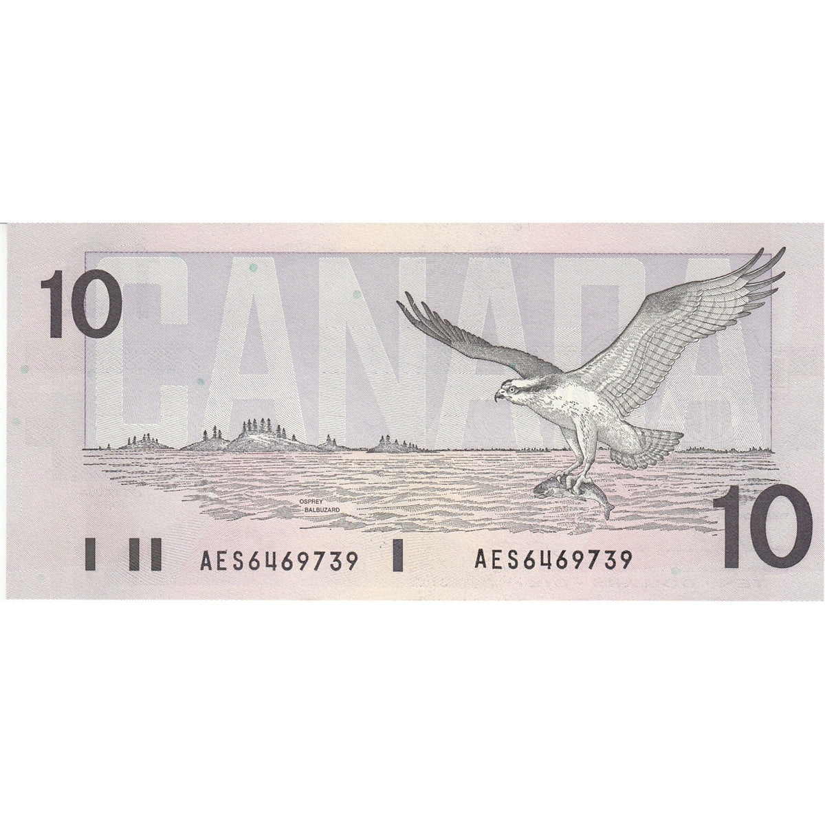 BC-57a 1989 Canada $10 Thiessen-Crow, AES, Uncirculated (MS60)