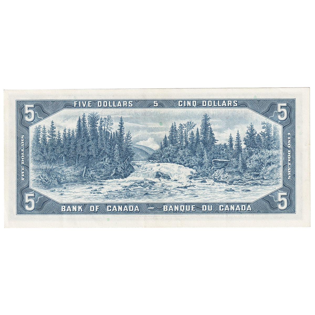 BC-39b 1954 Canada $5 Beattie-Rasminsky, C/S, Extra Fine (EF40)