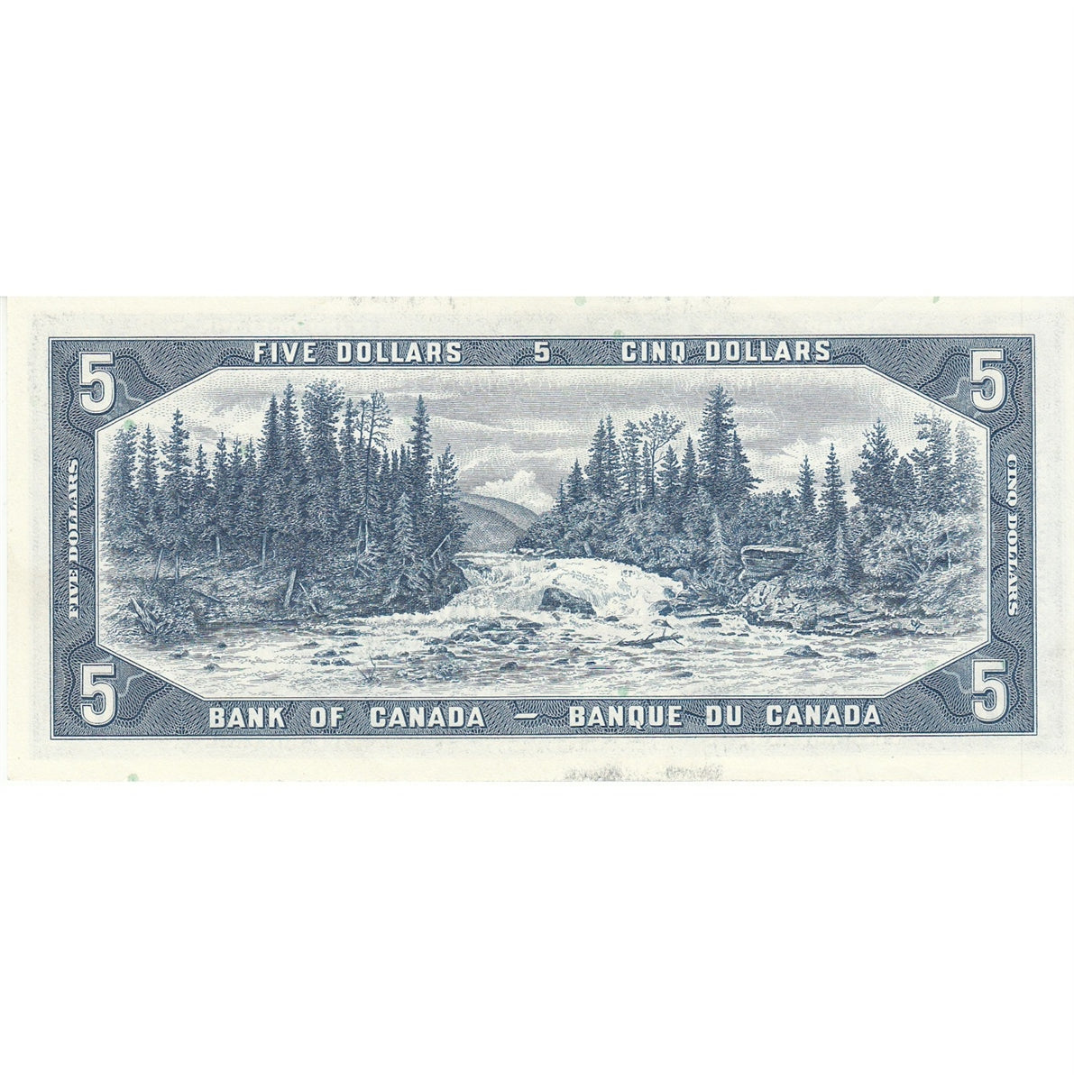 BC-39b 1954 Canada $5 Beattie-Rasminsky, E/X, AU-UNC (AU55)