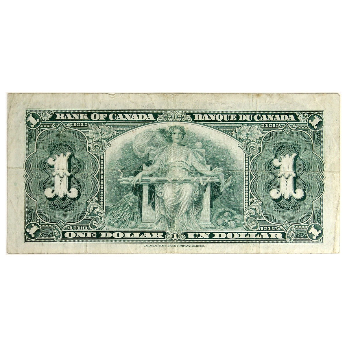 BC-21c 1937 Canada $1 Gordon-Towers, A/M, F-VF (F15)