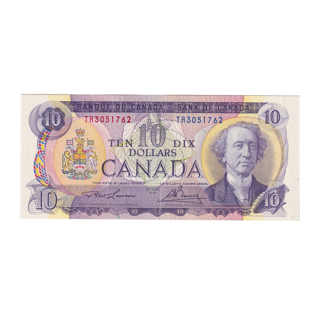 BC-49c 1971 Canada $10 Lawson-Bouey, TR, EF-AU (EF45)