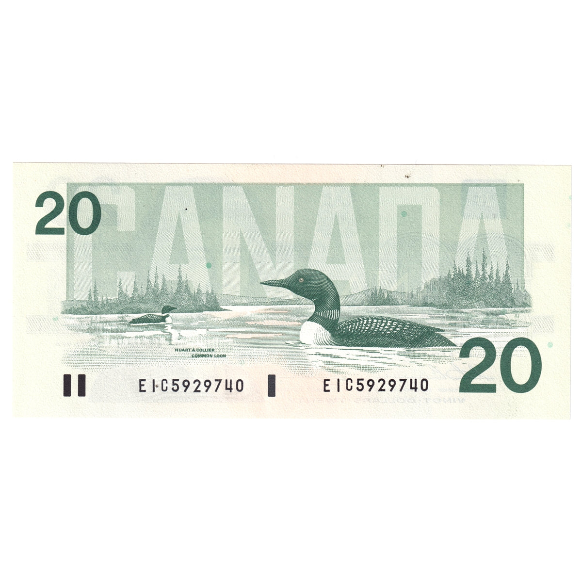 BC-58a 1991 Canada $20 Thiessen-Crow, EIC, Choice Uncirculated (CUNC63)