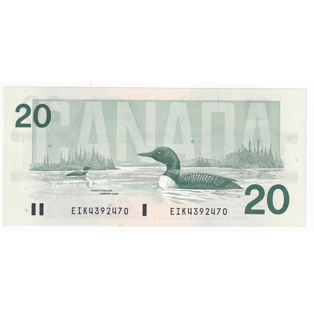BC-58a-i 1991 Canada $20 Thiessen-Crow, EIK, Uncirculated (MS60)