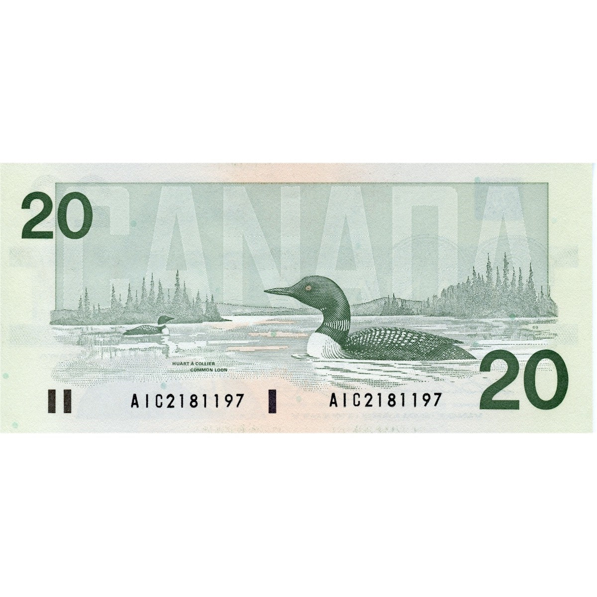 BC-58a-ii 1991 Canada $20 Thiessen-Crow, AIC, Choice Uncirculated (CUNC63)