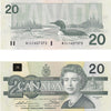 BC-58a-ii 1991 Canada $20 Thiessen-Crow, AIL, Uncirculated (MS60)