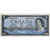 BC-39b 1954 Canada $5 Beattie-Rasminsky, A/S, EF-AU (EF45)