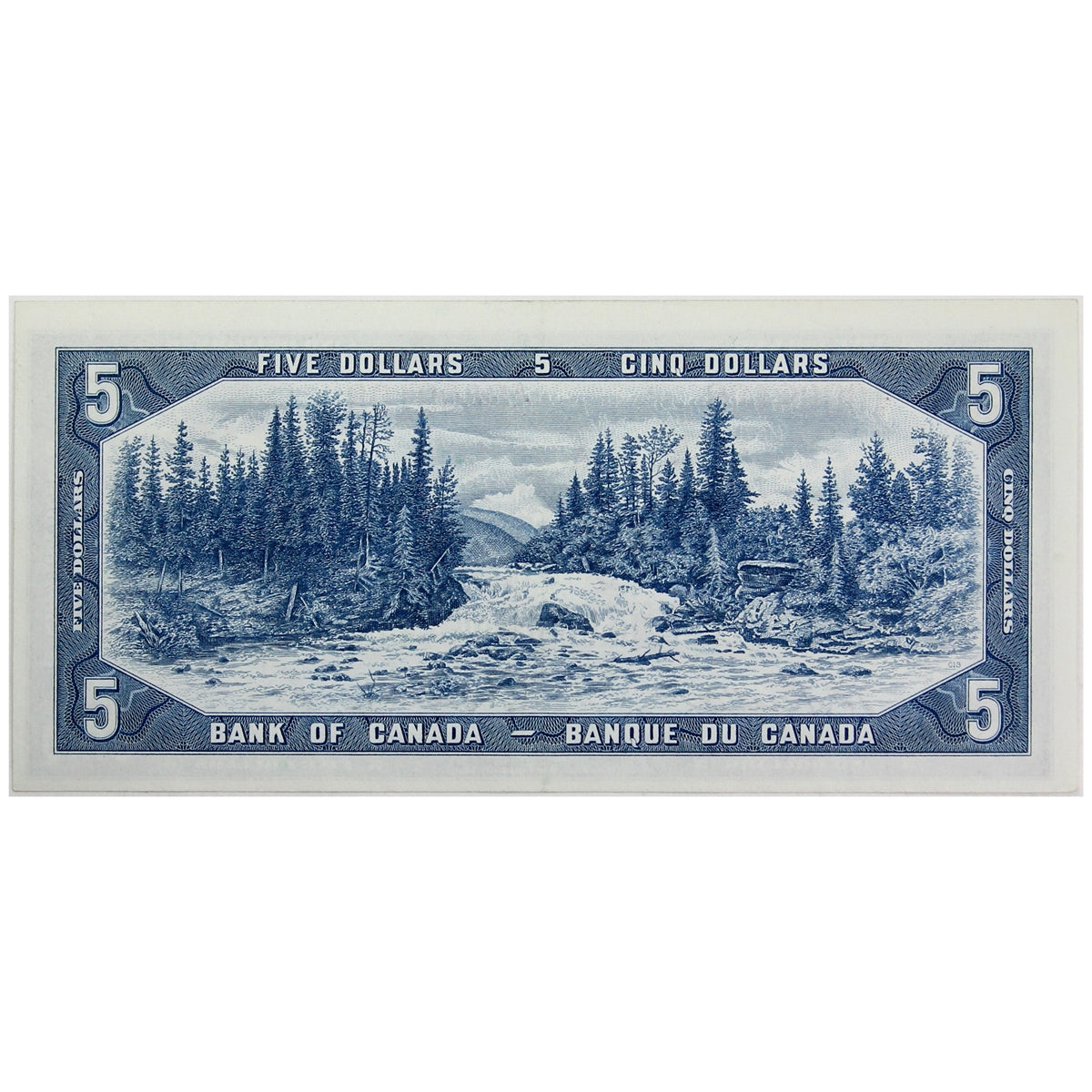 BC-39b 1954 Canada $5 Beattie-Rasminsky, A/S, EF-AU (EF45)