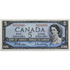 BC-39b 1954 Canada $5 Beattie-Rasminsky, B/S, Almost Uncirculated (AU50)