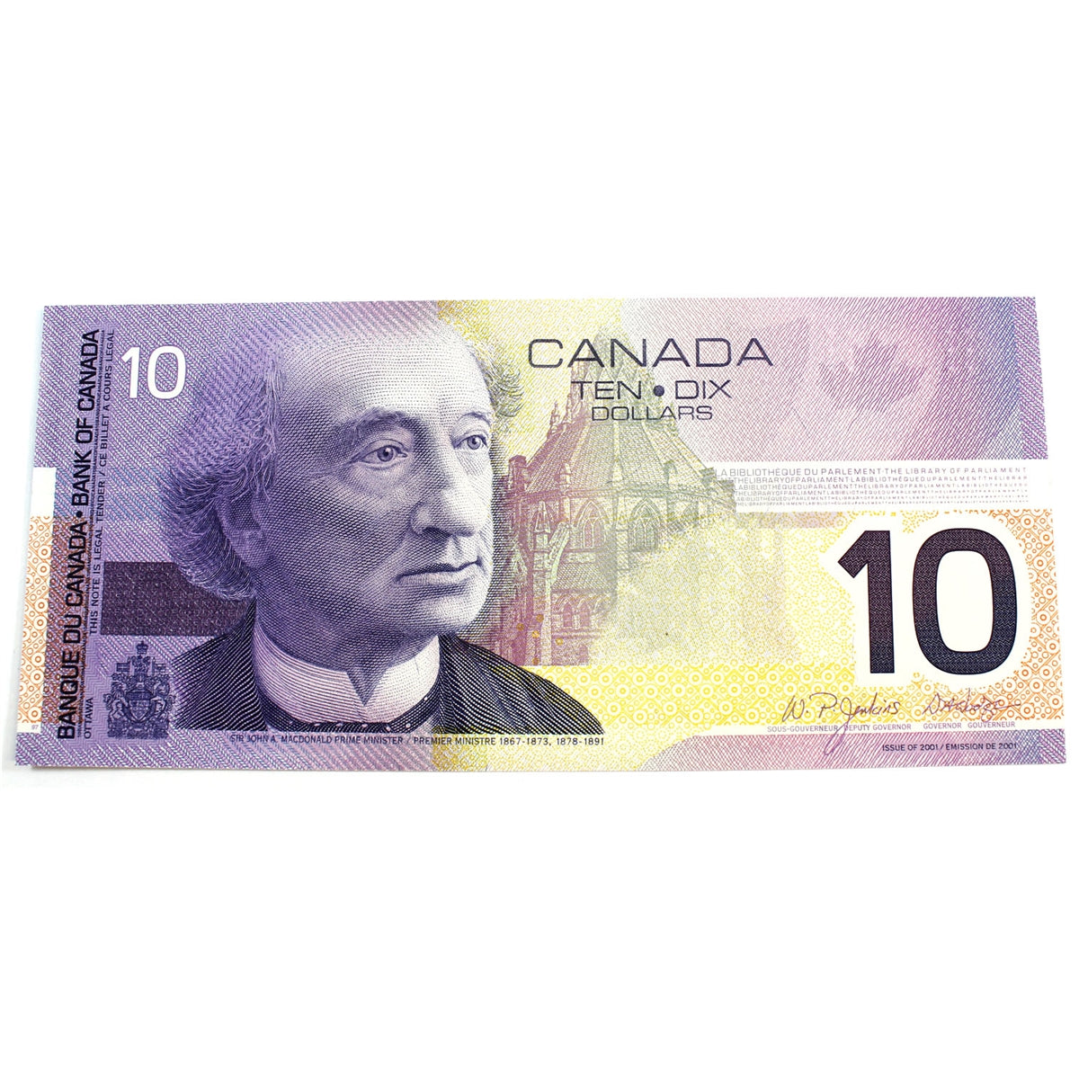 BC-63c 2003 Canada $10 Jenkins-Dodge, BEM, Uncirculated (MS60)