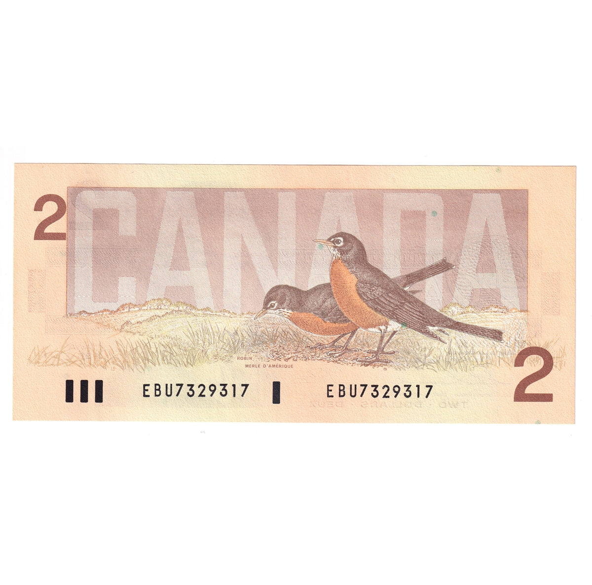 BC-55b-i 1986 Canada $2 Thiessen-Crow, EBU, Choice Uncirculated (CUNC63)