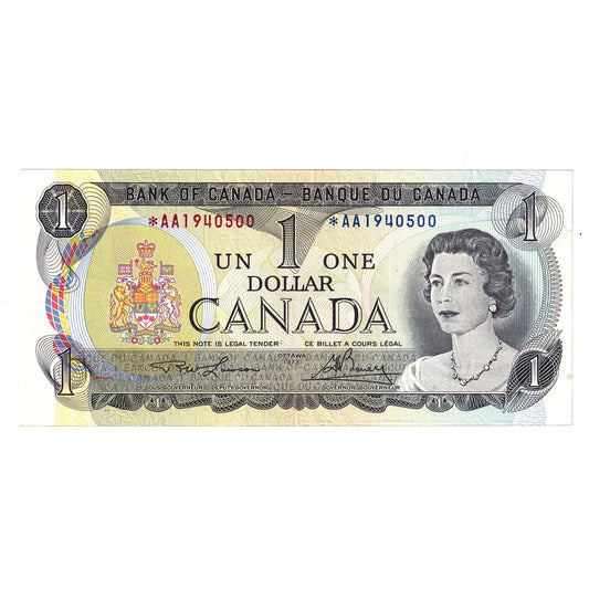 BC-46aA 1973 Canada $1 Lawson-Bouey, *AA Below 2.4M, AU