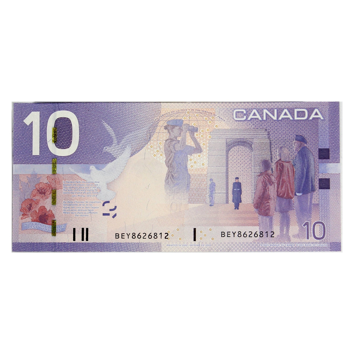 BC-68a 2005 Canada $10 Jenkins-Dodge, BEY, Choice Uncirculated (CUNC63)
