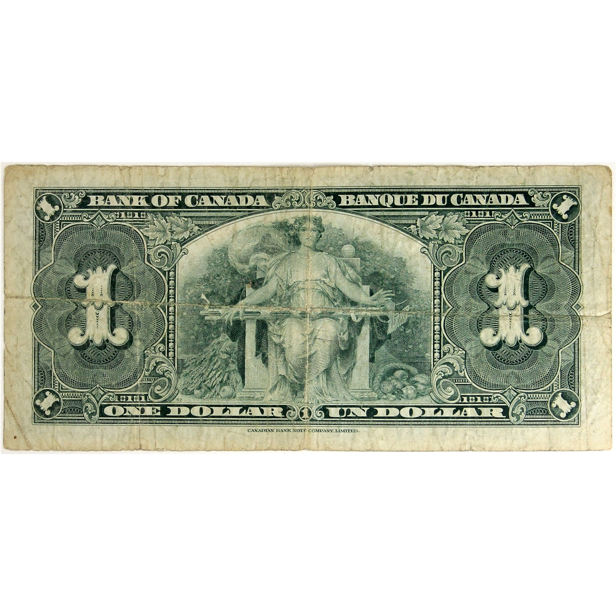 BC-21c 1937 Canada $1 Gordon-Towers, N/M, Circ
