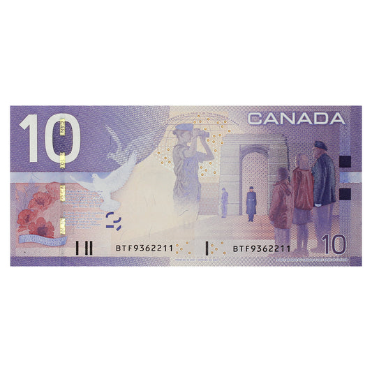 BC-68a 2007 Canada $10 Jenkins-Dodge, BTF, CUNC