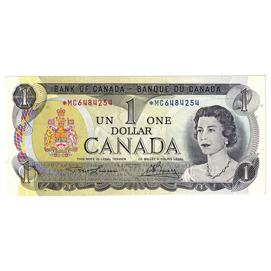 BC-46aA 1973 Canada $1 Lawson-Bouey, *MC, AU
