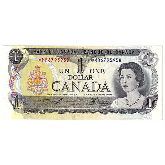BC-46aA 1973 Canada $1 Lawson-Bouey, *MR, VF-EF