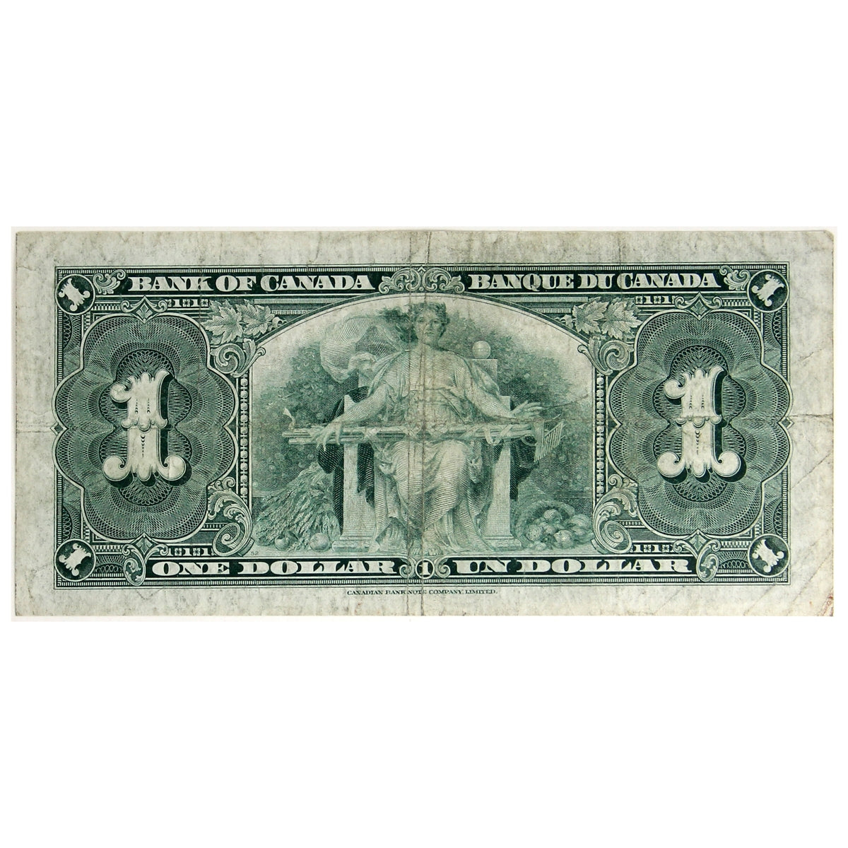 BC-21d 1937 Canada $1 Coyne-Towers, R/M, VG-F (VG10)