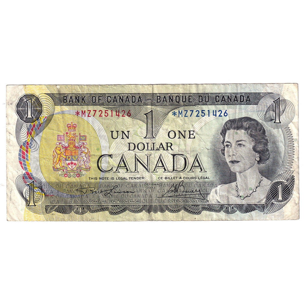 BC-46aA 1973 Canada $1 Lawson-Bouey, *MZ, F-VF (F15)