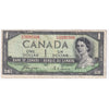 BC-29a 1954 Canada $1 Coyne-Towers, Devil's Face, C/A, F-VF (F15)