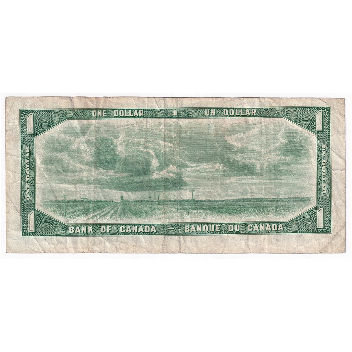 BC-29a 1954 Canada $1 Coyne-Towers, Devil's Face, C/A, F-VF (F15)