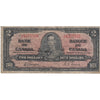BC-22b 1937 Canada $2 Gordon-Towers, J/B, F-VF (F15)