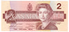 BC-55b 1986 Canada $2 Thiessen-Crow, BBK, Almost Uncirculated (AU50)