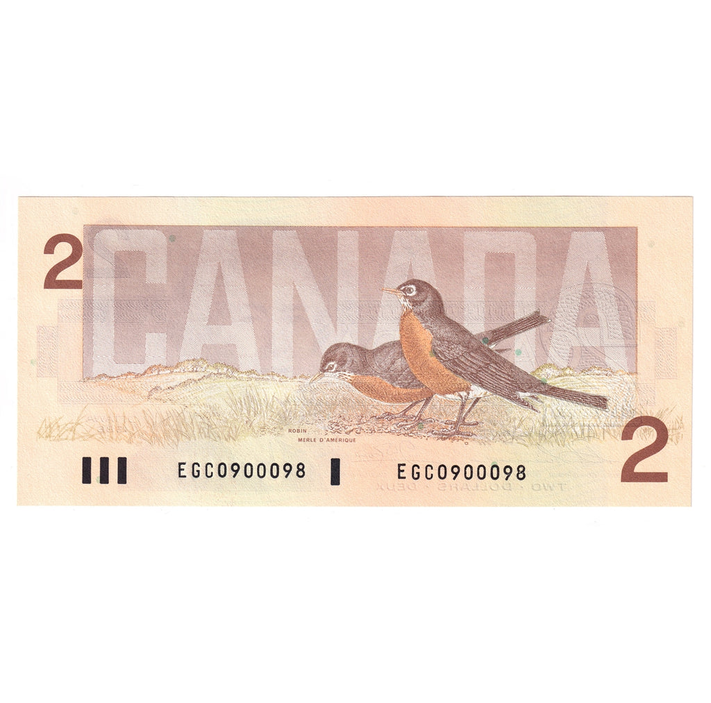 BC-55b-i 1986 Canada $2 Thiessen-Crow, EGC, Choice Uncirculated (CUNC63)