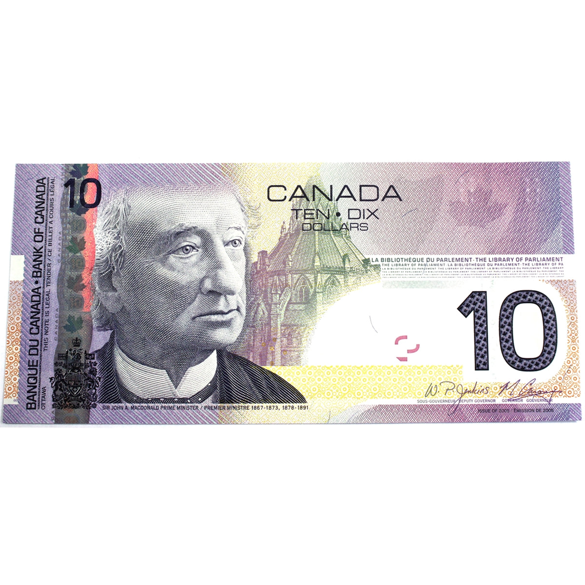 BC-68b 2008 Canada $10 Jenkins-Carney, BFB, Choice Uncirculated (CUNC63)