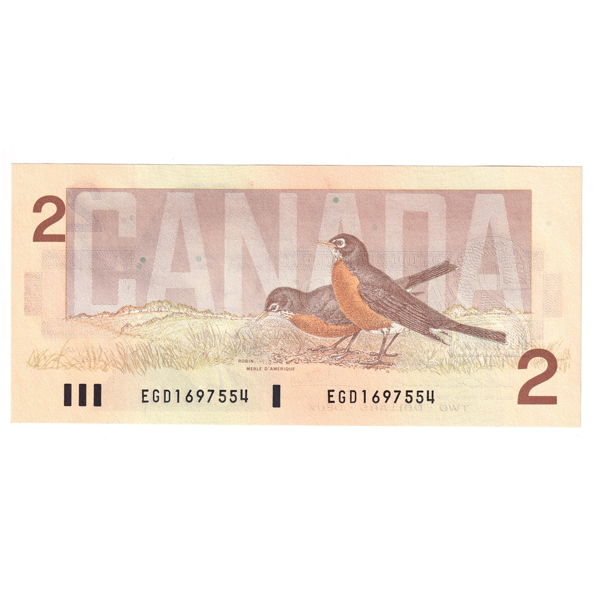 BC-55b-i 1986 Canada $2 Thiessen-Crow, EGD, Uncirculated (MS60)