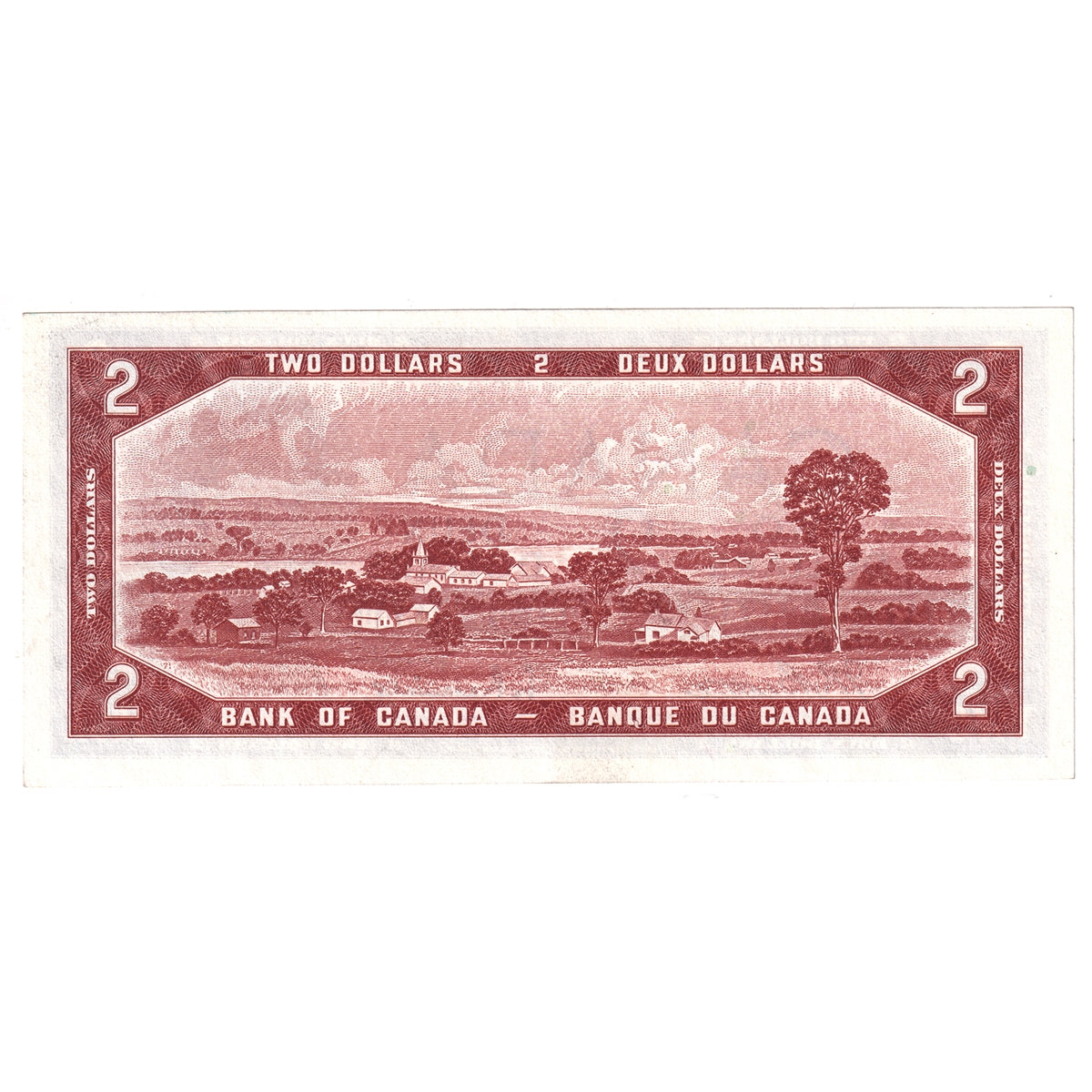 BC-38bA 1954 Canada $2 Beattie-Rasminsky, *A/B, Almost Uncirculated (AU50)