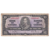 BC-24a 1937 Canada $10 Osborne-Towers, A/D, Very Good (VG8)