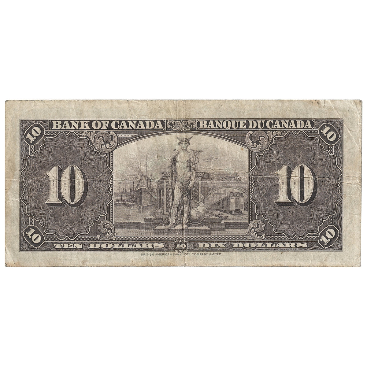 BC-24b 1937 Canada $10 Gordon-Towers, N/D, F