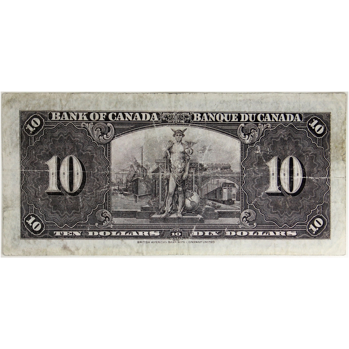 BC-24b 1937 Canada $10 Gordon-Towers, D/D, F