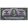 BC-24b 1937 Canada $10 Gordon-Towers, C/D, Very Fine (VF20)