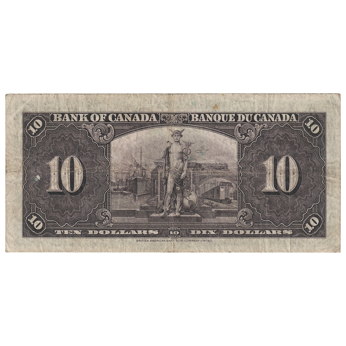 BC-24b 1937 Canada $10 Gordon-Towers, E/D, F-VF