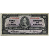 BC-24b 1937 Canada $10 Gordon-Towers, H/D, VF
