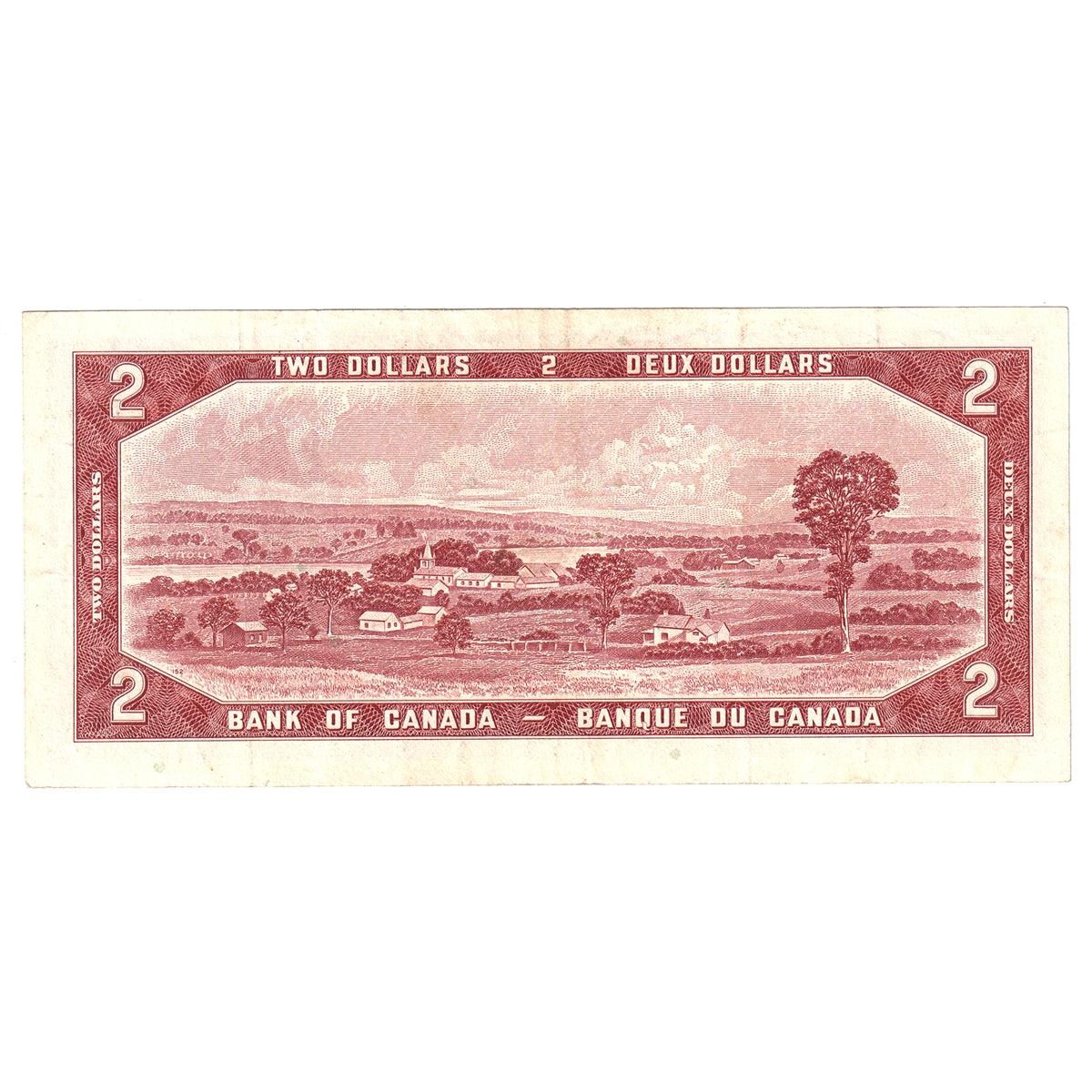 BC-38c 1954 Canada $2 Bouey-Rasminsky, C/G, Very Fine (VF20)
