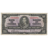 BC-24b 1937 Canada $10 Gordon-Towers, K/D, F
