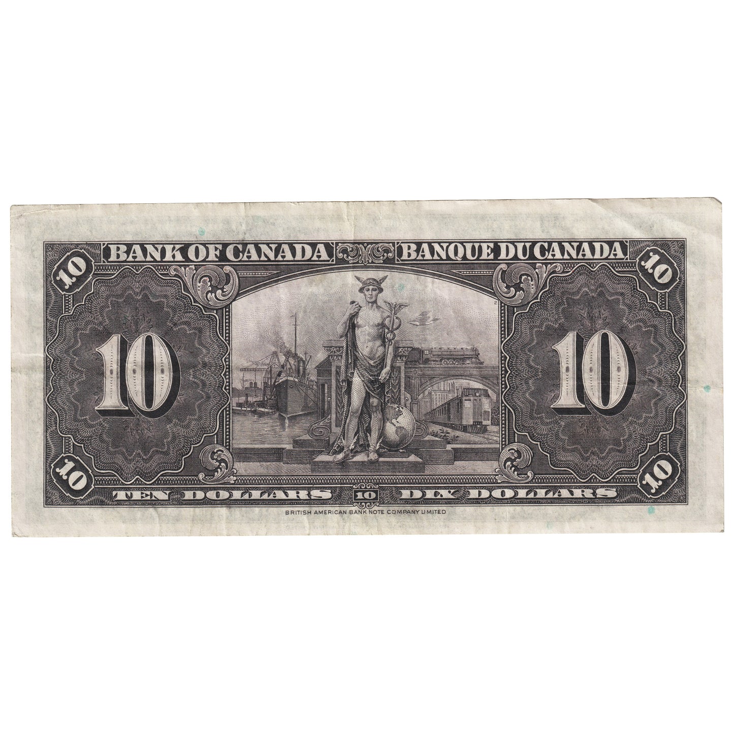 BC-24b 1937 Canada $10 Gordon-Towers, K/D, VF-EF