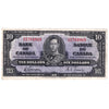 BC-24b 1937 Canada $10 Gordon-Towers, O/D, VF