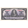 BC-24b 1937 Canada $10 Gordon-Towers, O/D, VF-EF (VF30)