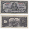 BC-24b 1937 Canada $10 Gordon-Towers, S/D, VF